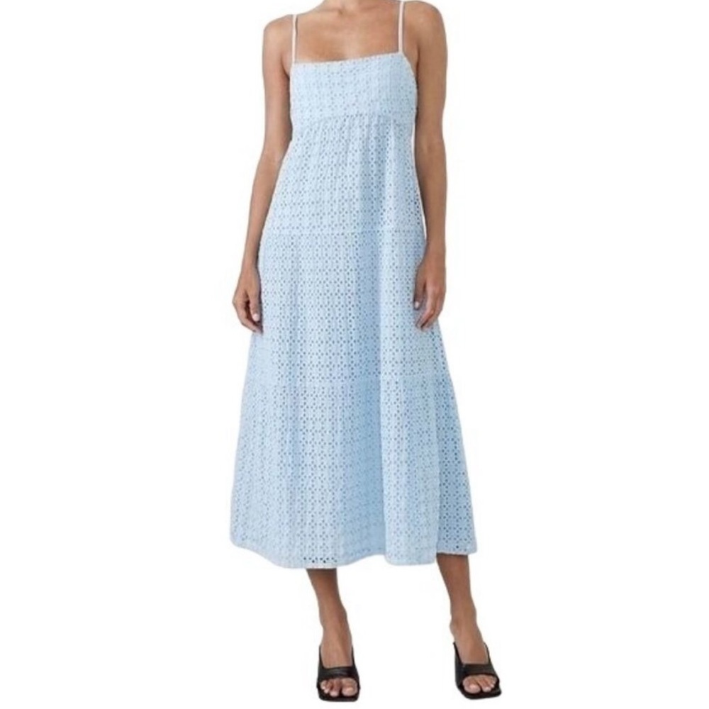 Bardot Eyelet Midi Dress